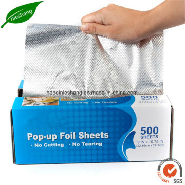 Food Wrapping Foil Airline Foil Pop-up Individual Aluminum Foil Sheet